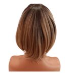 Γυναικείο Topper Τουπέ κορυφής μαλλιών με κλιπ μεγάλης επιφάνειας  10 inches - Ξανθό με σκούρη βάση - Image 4
