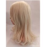 Γυναικεία περούκα σε ξανθό πλατινέ χρώμα  συνθετική υψηλής ποιότητας με φιλαρισμα  18 inches - Image 3
