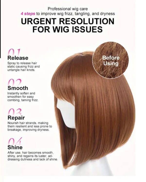 Σπρέι λείανσης περούκας για συνθετική και φυσική τρίχα 80ml - Image 4