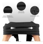 Γυναικείο  Μαλακό Τουρμπάνι  μαλλιών  - Black long (Μαύρο) - Image 3