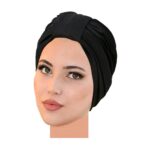 Γυναικείο  Μαλακό Τουρμπάνι  μαλλιών knot - Black (Μαύρο)