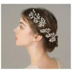 Σετ Νυφική φουρκέτα 3 τμχ με κρύσταλλα  σε ασημί χρώμα - Image 2