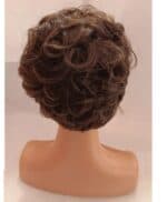 Γυναικεία Περούκα συνθετική υψηλής ποιότητας σγουρή σε καστανό σκούρο χρώμα 10 inches - Image 3