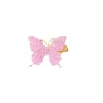 Παιδικό  Clip -Κοκαλάκι μαλλιών Butterfly strass Pink