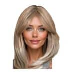 Γυναικείο Topper Τουπέ κορυφής μαλλιών με κλιπ μεγάλης επιφάνειας  16 inches - Silver Blonde - Image 2