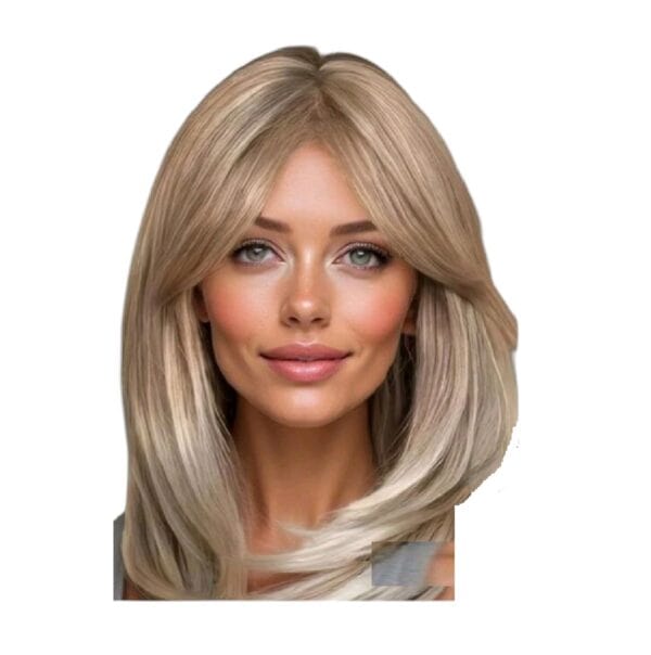 Γυναικείο Topper Τουπέ κορυφής μαλλιών με κλιπ μεγάλης επιφάνειας  16 inches - Silver Blonde - Image 2