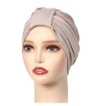 Γυναικείο Υφασμάτινο  Μαλακό Τουρμπάνι  μαλλιών Knot Camel - Image 3