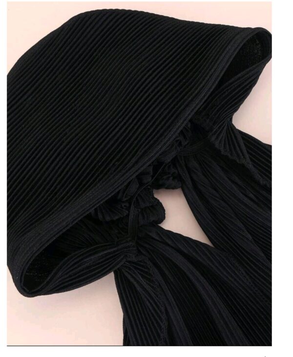 Γυναικείο  Μαλακό Τουρμπάνι  μαλλιών - Black long (Μαύρο) - Image 2