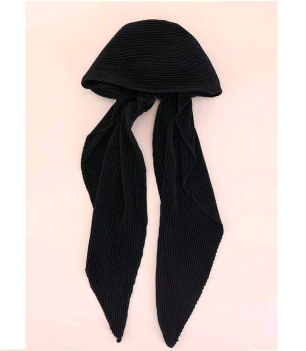 Γυναικείο  Μαλακό Τουρμπάνι  μαλλιών - Black long (Μαύρο) - Image 3