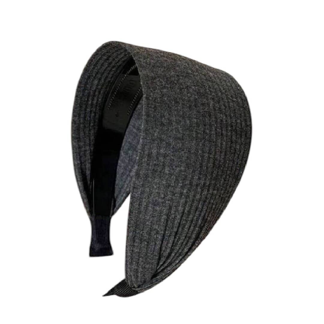 GREY-HEADBAND-WOMAN-STEKA Γυναικεία-Παιδική Στέκα-κορδέλα Grey - Image 1