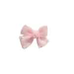 Παιδικό-βρεφικό Κλιπ φιογκάκι με πέρλες Pink 7cm