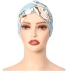 Γυναικείο Υφασμάτινο  Μαλακό Τουρμπάνι  μαλλιών SKY Flowers - Image 3