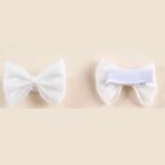 Παιδικό-βρεφικό Κλιπ φιογκάκι White shine 4.5cm  με προστασία - Image 4