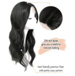 Γυναικείο Topper Τουπέ κορυφής μαλλιών με Lace Front (διαφάνεια) και κλιπ μεγάλης επιφάνειας 22 inches - Black Μαύρο - Image 2