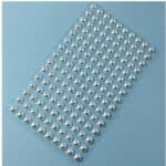 Καρτέλα με αυτοκόλλητα πέρλες λευκές για χτένισμα σε μέγεθος 8mm- 150 τμχ - Image 2