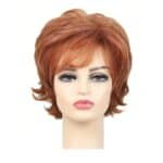 Γυναικεία περούκα σε Χάλκινο-Καστανό χρώμα συνθετική υψηλής ποιότητας 10 inches