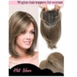 Γυναικείο Topper Τουπέ κορυφής μαλλιών με κλιπ μεγάλης επιφάνειας με Lace Front (διαφάνεια ) -Καστανόξανθο με ανταύγιες Brown/Blond 12 inches - Image 2