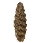 Ποστίς Αλογοουρά curly Ponytail συνθετική τρίχα υψηλής ποιότητας με κλάμερ- Καστανό ανοιχτό Wavy χρώμα 24 inches