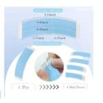 Σετ 15τμχ  tape Διάφανες αυτοκόλλητες ταινίες για topper-περούκες - Image 4