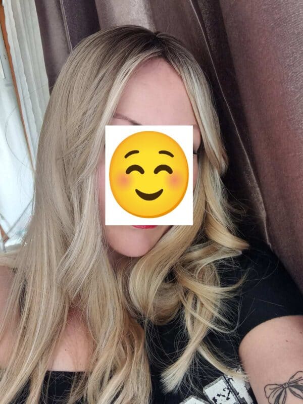 Γυναικείο Topper Τουπέ κορυφής μαλλιών με κλιπ μεγάλης επιφάνειας - Ξανθό σκούρο με σκούρη ρίζα 22 inches - Image 4