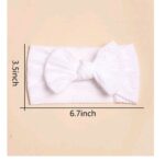 Σετ 5τμχ Παιδική- Βρεφική Μαλακή κορδέλα με  φιόγκο  0-8 χρονών Rib colours - Image 3