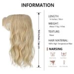 Γυναικείο Topper Τουπέ κορυφής μαλλιών με κλιπ μεγάλης επιφάνειας - Ξανθό ανοιχτό 14 inches - Image 2