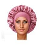 Γυναικείο Υφασμάτινο  Μαλακό Τουρμπάνι  μαλλιών Ύπνου Bonnet Pink Champagne
