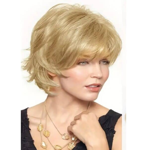 Γυναικείο Topper Τουπέ κορυφής μαλλιών με κλιπ μεγάλης επιφάνειας - Ξανθό 6 inches - Image 2