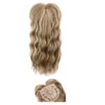 Γυναικείο Topper Τουπέ κορυφής μαλλιών με κλιπ μεγάλης επιφάνειας - Dark Blonde Ξανθό με ανταύγειες