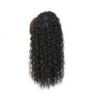 Ποστις Αλογοουρά Ponytail συνθετική τρίχα υψηλής ποιότητας με κλάμερ- Wavy Afro Μαύρο χρώμα 16 inches