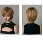 Γυναικεία περούκα σε Καστανό Ombre χρώμα συνθετική υψηλής ποιότητας 10 inches - Image 2