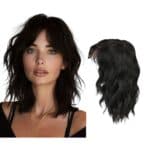 Γυναικείο Topper Τουπέ κορυφής μαλλιών με κλιπ μεγάλης επιφάνειας - Dark Brown 14 inches - Image 2