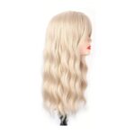 Γυναικείο Topper Τουπέ κορυφής μαλλιών με κλιπ μεγάλης επιφάνειας - Ανοιχτό ξανθό Σαντρέ 22 inches