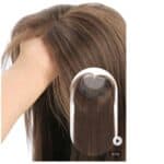 Γυναικείο Topper Τουπέ κορυφής μαλλιών με κλιπ Full Lace ( ραμμένο σε διαφάνεια) - Καστανό Brown  16 inches - Image 4