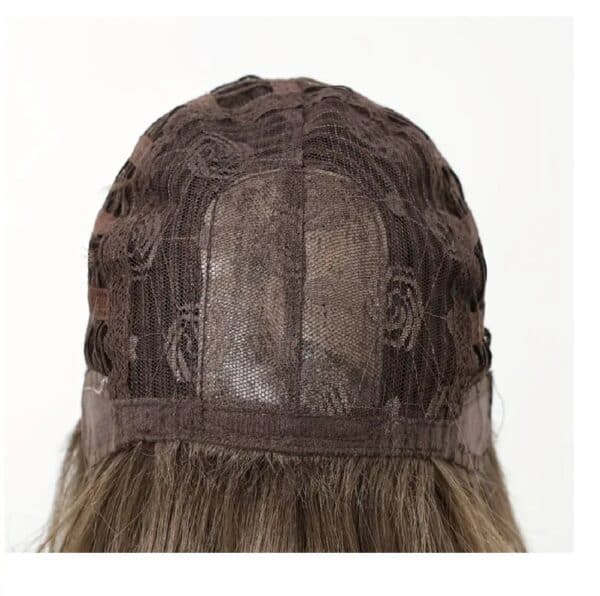 Γυναικεία περούκα σε καστανό χρώμα  συνθετική υψηλής ποιότητας 18 inches - Image 4