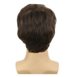 Ανδρική Περούκα συνθετική υψηλής ποιότητας καστανό χρώμα 8 inches - Image 5