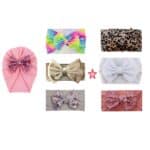 Σετ 6 παιδικές- βρεφικές κορδέλες + Τουρμπανάκι 0-4 χρονών