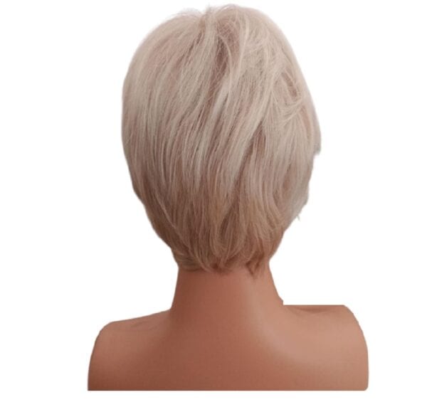 Γυναικεία περούκα σε Ξανθό ανοιχτό χρώμα συνθετική υψηλής ποιότητας 10 inches - Image 3