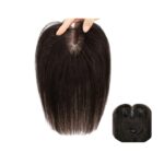 Γυναικείο Topper Τουπέ κορυφής μαλλιών από φυσική τρίχα  Full lace ( ραμμένο σε διαφάνεια ) - Καστανό σκούρο Brown 10 inches