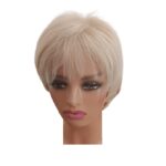 Γυναικεία περούκα σε Ξανθό ανοιχτό χρώμα συνθετική υψηλής ποιότητας 10 inches