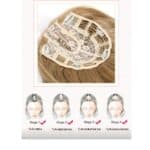 Γυναικείο Topper Τουπέ κορυφής μαλλιών με κλιπ μεγάλης επιφάνειας και Lace Front (ραμμένο σε διαφάνεια) - Ξανθό blonde  18 inches - Image 3