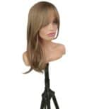 Γυναικεία περούκα σε καστανό ανοιχτό χρώμα συνθετική υψηλής ποιότητας με αφέλειες 20 inches - Image 2