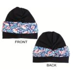 Γυναικείο  Μαλακό Τουρμπάνι  μαλλιών - Black white beauty (Μαύρο) - Image 2