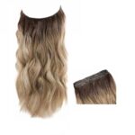 Τρέσα με 4 κλιπ και λάστιχο για έξτρα όγκο συνθετικής τρίχας υψηλής ποιότητας - Ombre Ξανθό 16 Inches