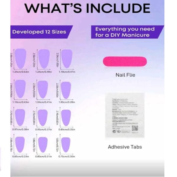 Press-on Nails Ψεύτικα νύχια σετ nail art 24 Τμχ  + 1 κόλλα- Metallic Μπορντό με snowflake - Image 4