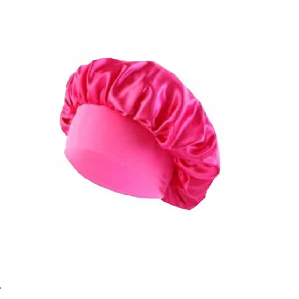 Γυναικείο Υφασμάτινο  Μαλακό Τουρμπάνι  μαλλιών Ύπνου Bonnet Hot Pink - Image 2
