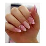 Press-on Nails Ψεύτικα νύχια σετ nail art 24 Τμχ  + 1 κόλλα- Pink Dream