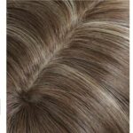 Γυναικείο Topper Τουπέ κορυφής μαλλιών με κλιπ μεγάλης επιφάνειας  14 inches - Καστανό με ανταύγειες - Image 2