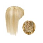 Γυναικείο Topper Τουπέ κορυφής μαλλιών από φυσική τρίχα  Full lace ( ραμμένο σε διαφάνεια ) - Ξανθό με ανταύγειες  12 inches