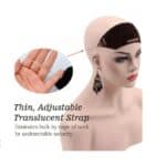 Κορδέλα αντιολισθητική για στερέωση topper τουπέ κορυφής - Μαύρη - Image 2